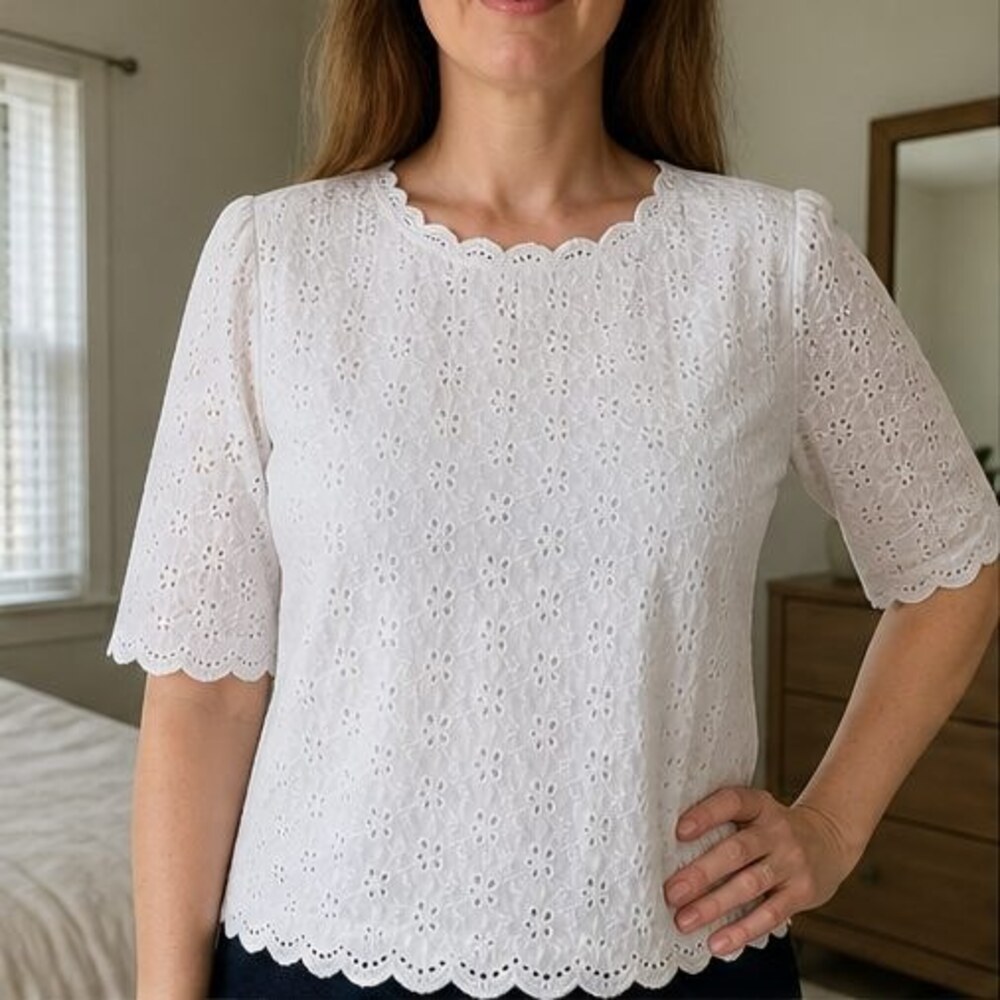 Taupe Wrap Blouse - Picture 2 of 6